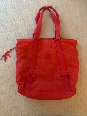Coral Pink Kipling Kyoko Tote Bag